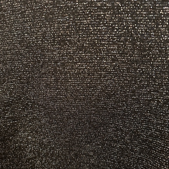 Express Navy Blue Sparkly Long Sleeve Bodysuit - Picture 3 of 3